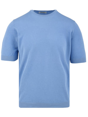 T-shirt Uomo con bordi a costine