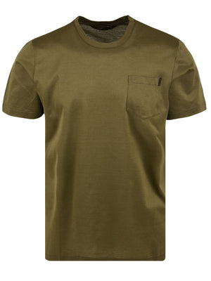 T-shirt Uomo Verde con taschino