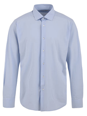 Chemise homme col classique bleu clair