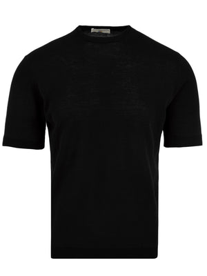 T-shirt Uomo con bordi a costine