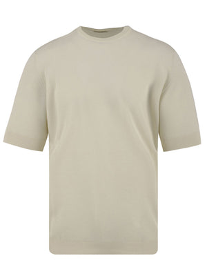 T-shirt Uomo con bordi a costine