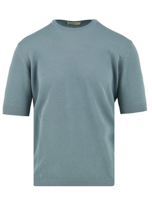 T-shirt Uomo con bordi a costine