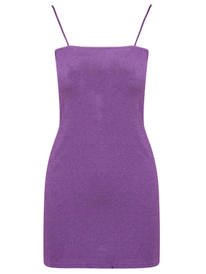 Mini robe violette femme