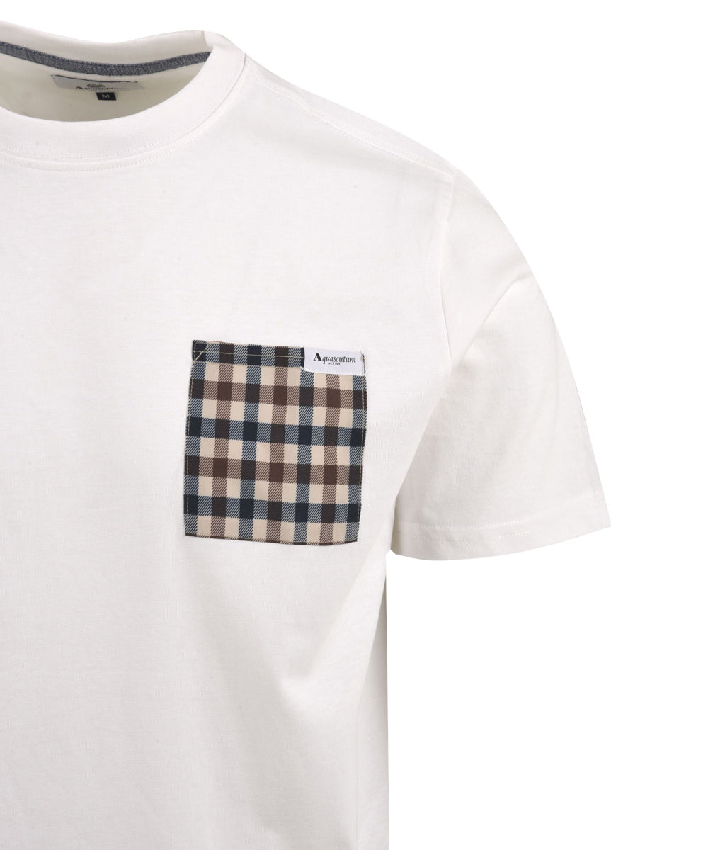 T-shirt AQUASCUTUM Uomo B004 TS003 Bianco