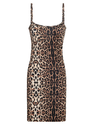 Robe femme en lycra à motif tacheté