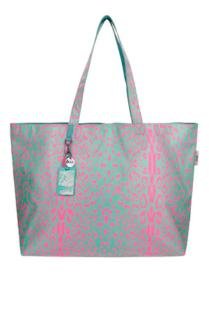 Borsa Donna Spotted mare reversibile verde e rosa