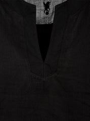 Blusa nera con maniche 3/4 European Culture