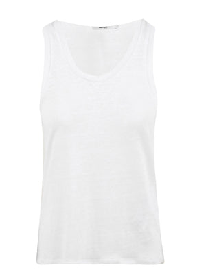 Débardeur femme Elio blanc en coton
