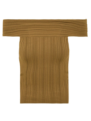 Top Donna con scollo a barchetta