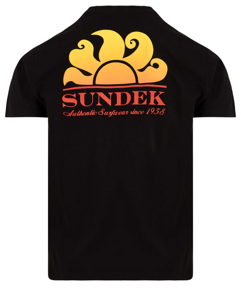 T-shirt SUNDEK Uomo M028TEJ7800 Nero