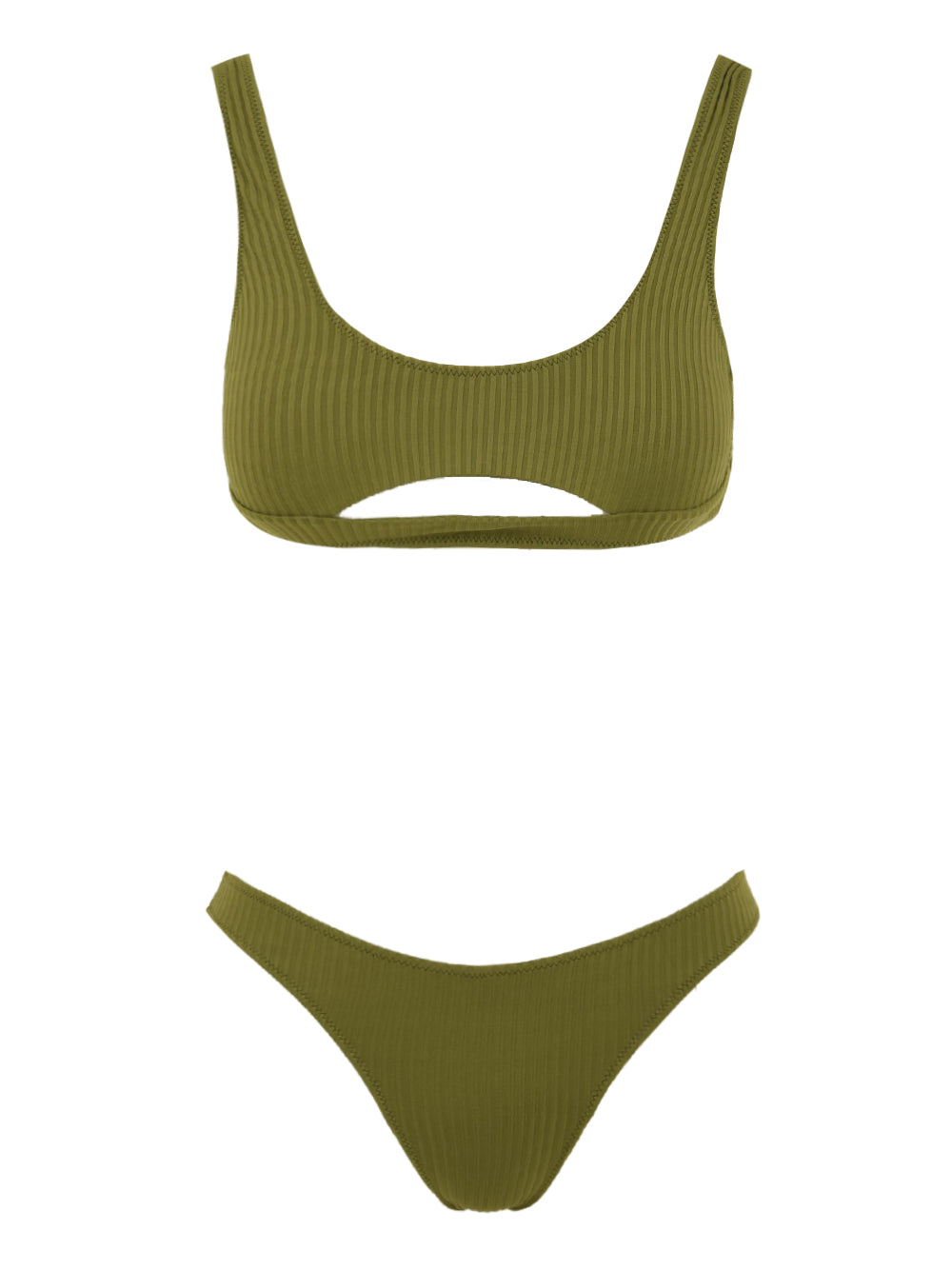 Costume Top Ribs Colour 4GIVENESS Donna - Verde