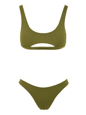 Costume Top Ribs Colour 4GIVENESS Donna - Verde