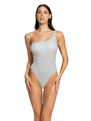 Costume Intero Monospalla Lurex Resort 4GIVENESS Donna - Argento