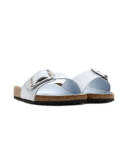 Sandalo Big Buckle Natural Leather BIRKENSTOCK Donna - Blue