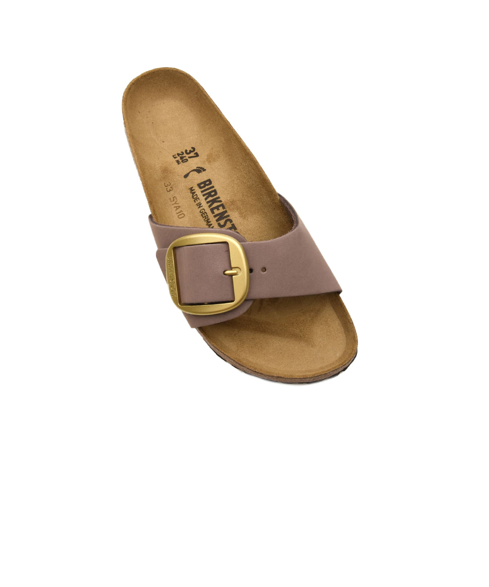 Ciabatta Madrid Big Buckle Nubuck Leather BIRKENSTOCK Donna - Viola