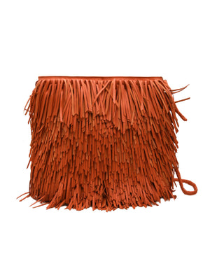 Borsa Fringe Hobo DRAGON DIFFUSION Donna - Arancione