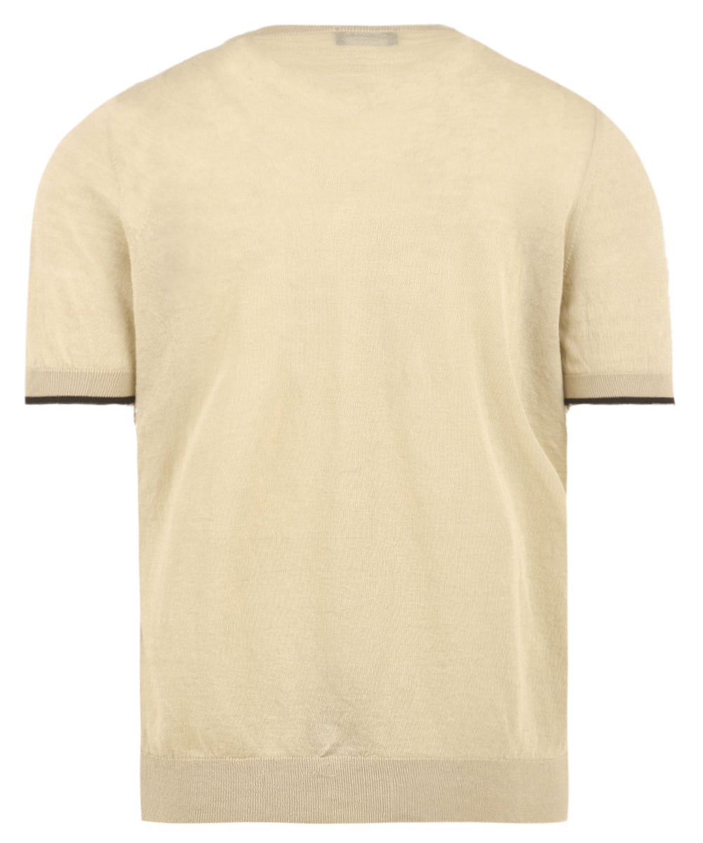 Maglia girocollo bicolore DRUMOHR Uomo - Beige