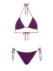 Costume Triangolo Slip Regolabile EFFEK Donna - Viola