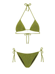 Costume Triangolo Slip Regolabile EFFEK Donna - Verde