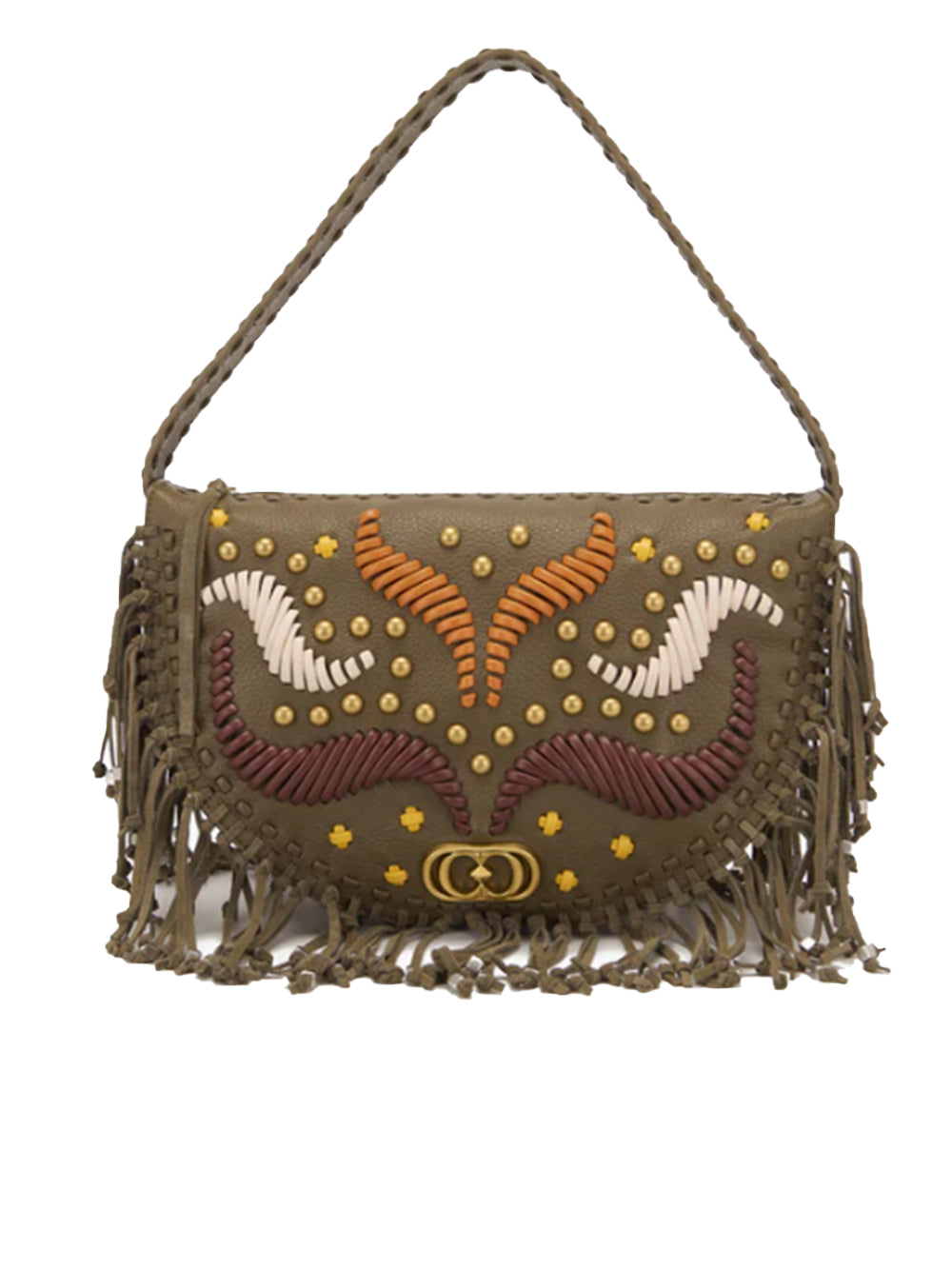 Borsa Jungle Fringe Shoulder LA CARRIE Donna - Marrone