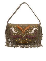 Borsa Jungle Fringe Shoulder LA CARRIE Donna - Marrone