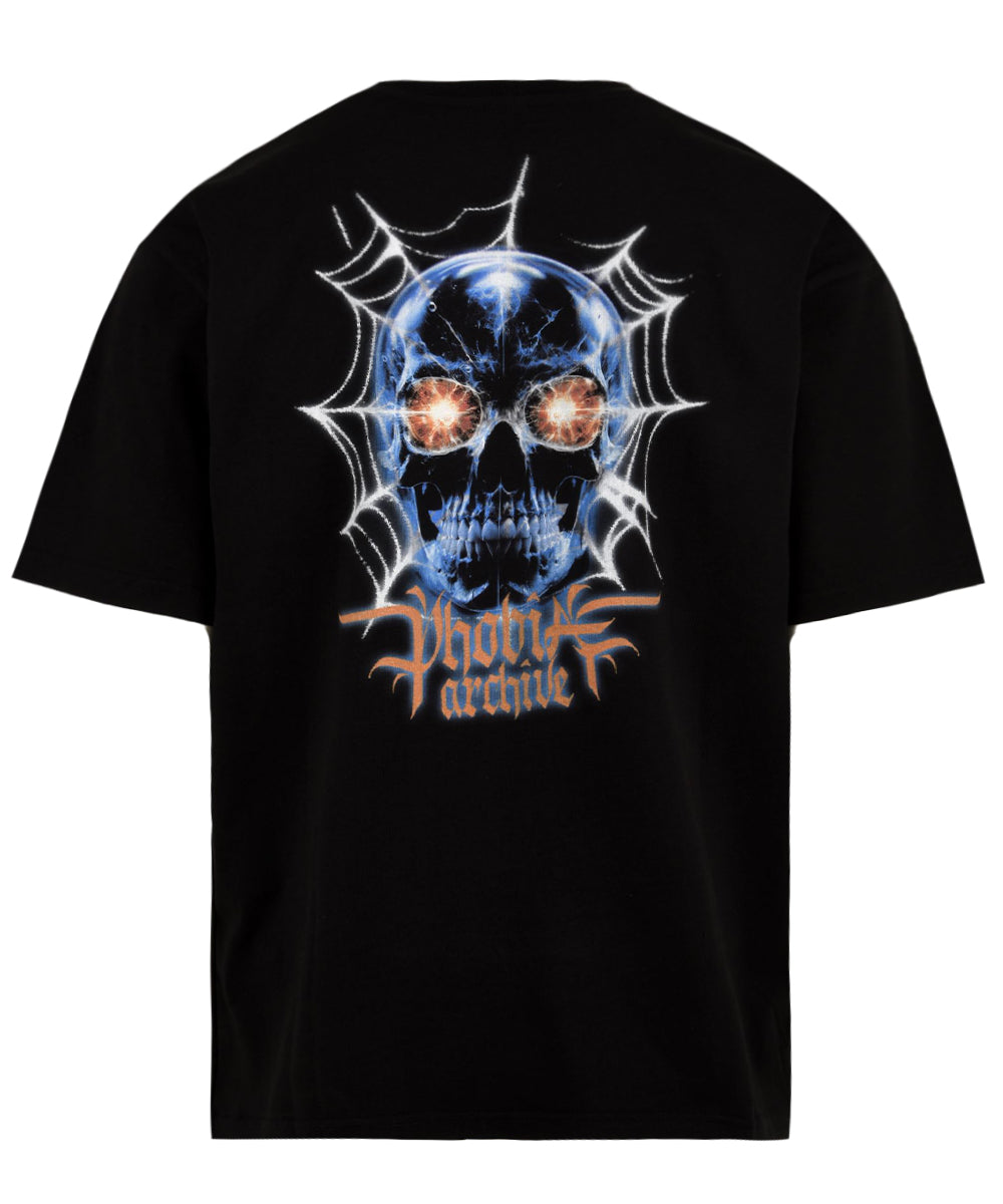 T-shirt front logo skull PHOBIA Uomo - Nero