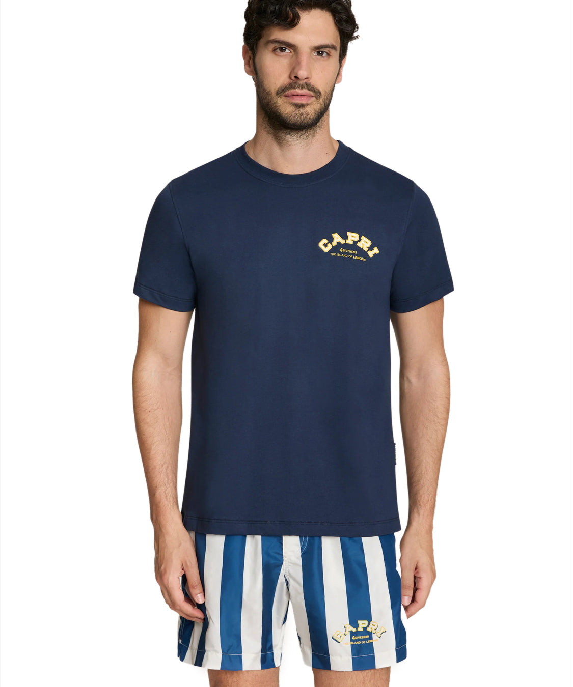 T-shirt stampa Capri 4GIVENESS Uomo - Blue