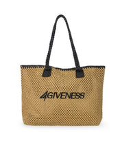 Borsa cartapaglia ricamo 4GIVENESS 4GIVENESS Donna - Nero