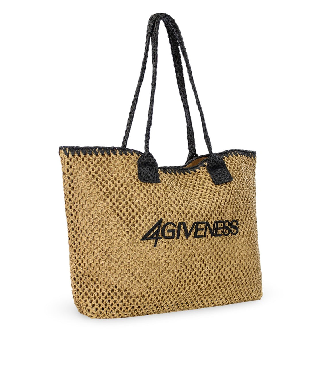 Borsa cartapaglia ricamo 4GIVENESS 4GIVENESS Donna - Nero