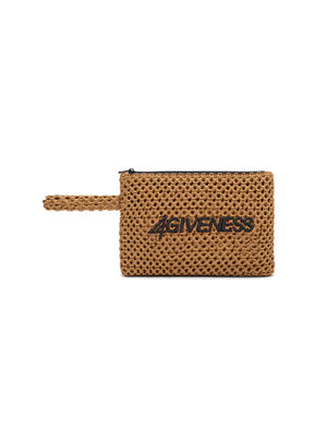 Pochette cartapaglia ricamo 4GIVENESS 4GIVENESS Donna - Nero