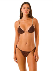 Costume bikini triangolo glam lurex resort 4GIVENESS Donna - Bronzo
