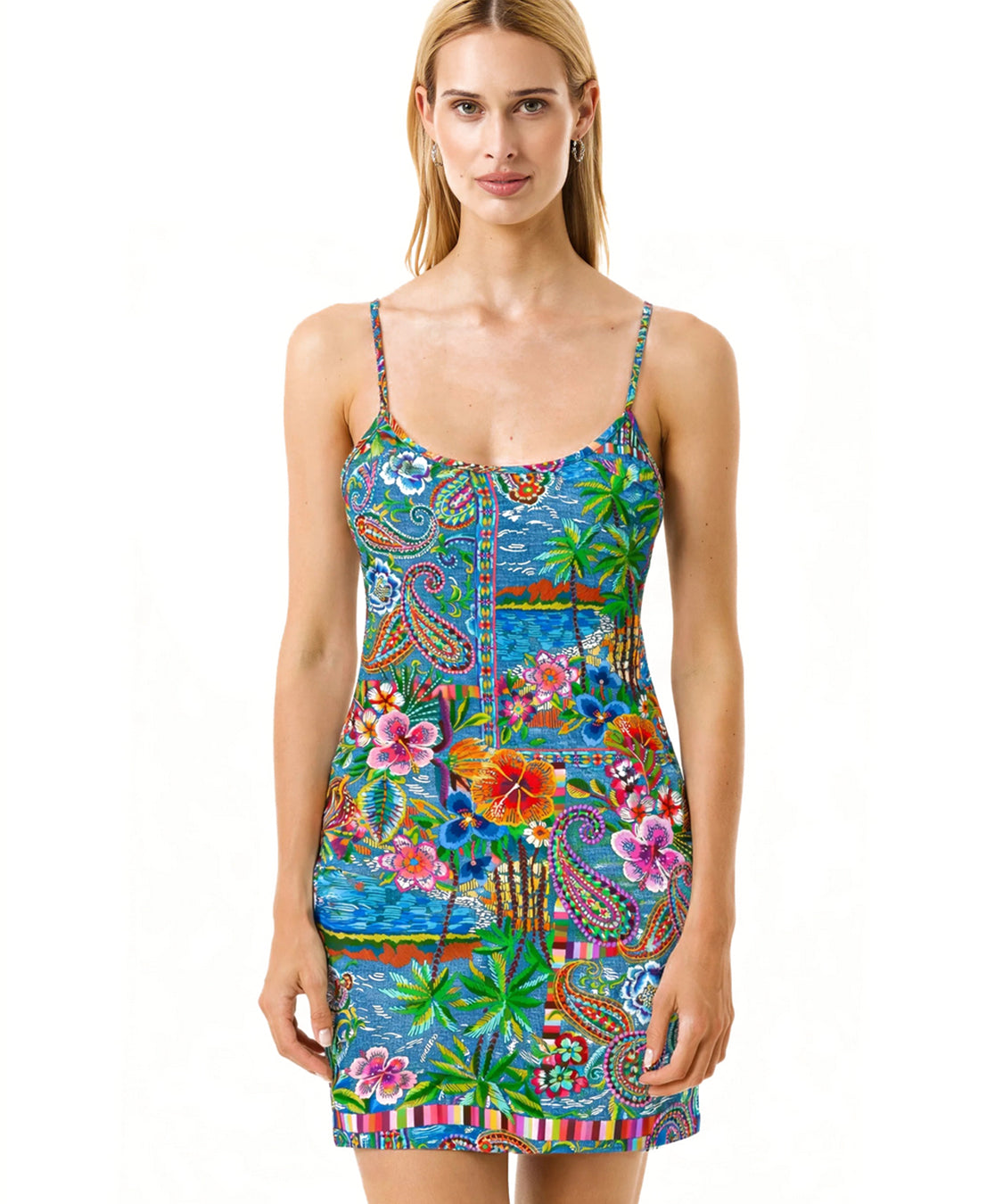 Abito corto denim Mexican 4GIVENESS Donna - Multicolore