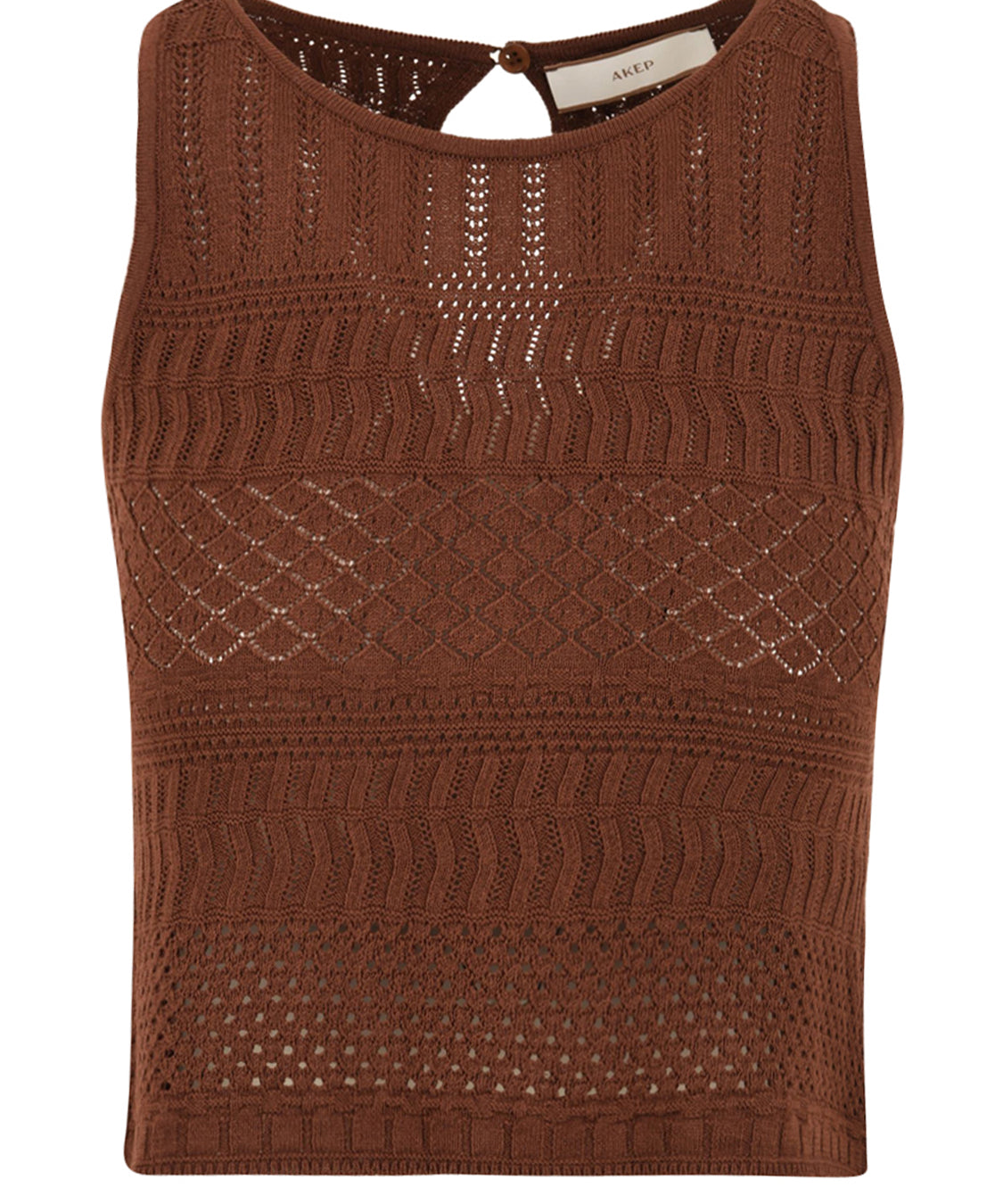 Top lace AKEP Donna - Marrone