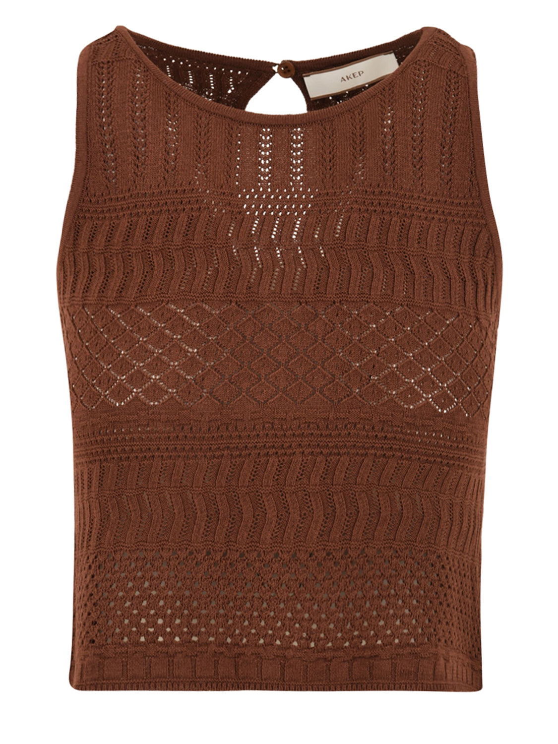 Top lace AKEP Donna - Marrone