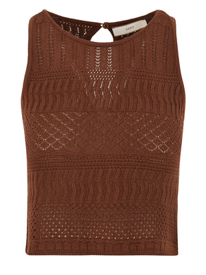 Top lace AKEP Donna - Marrone