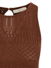 Top lace AKEP Donna - Marrone