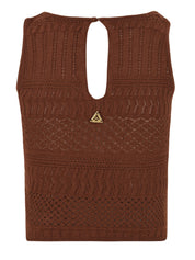 Top lace AKEP Donna - Marrone