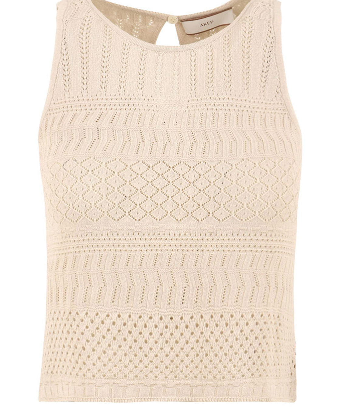 Top lace AKEP Donna - Bianco