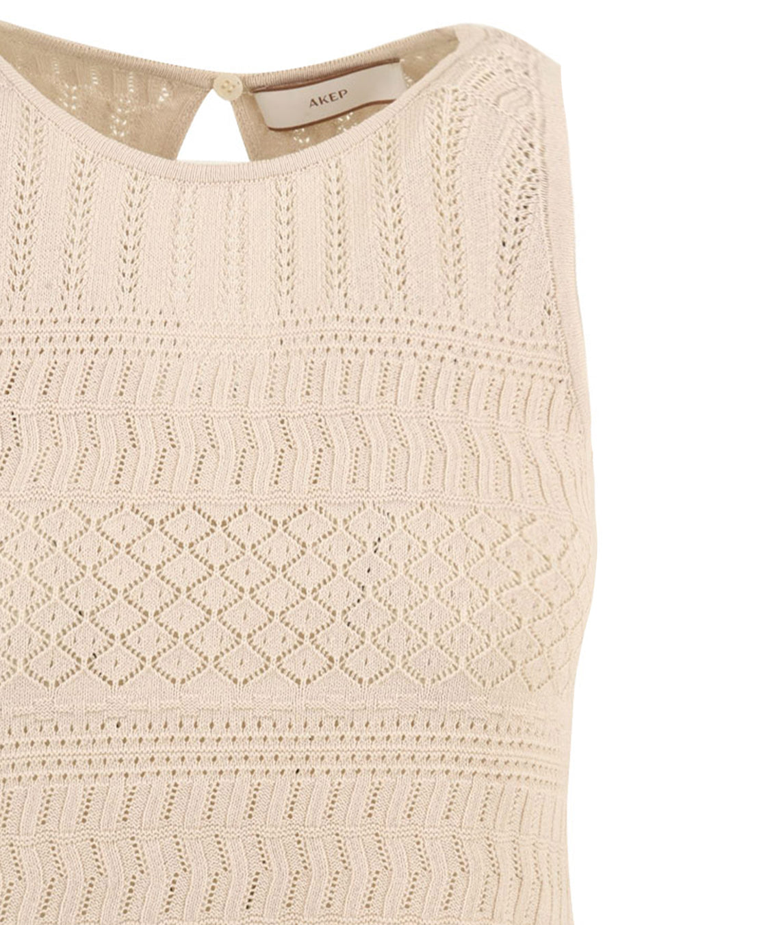 Top lace AKEP Donna - Bianco