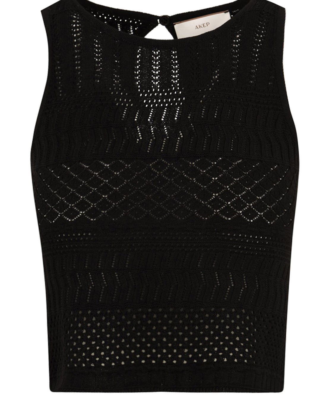 Top lace AKEP Donna - Nero
