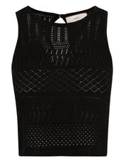 Top lace AKEP Donna - Nero
