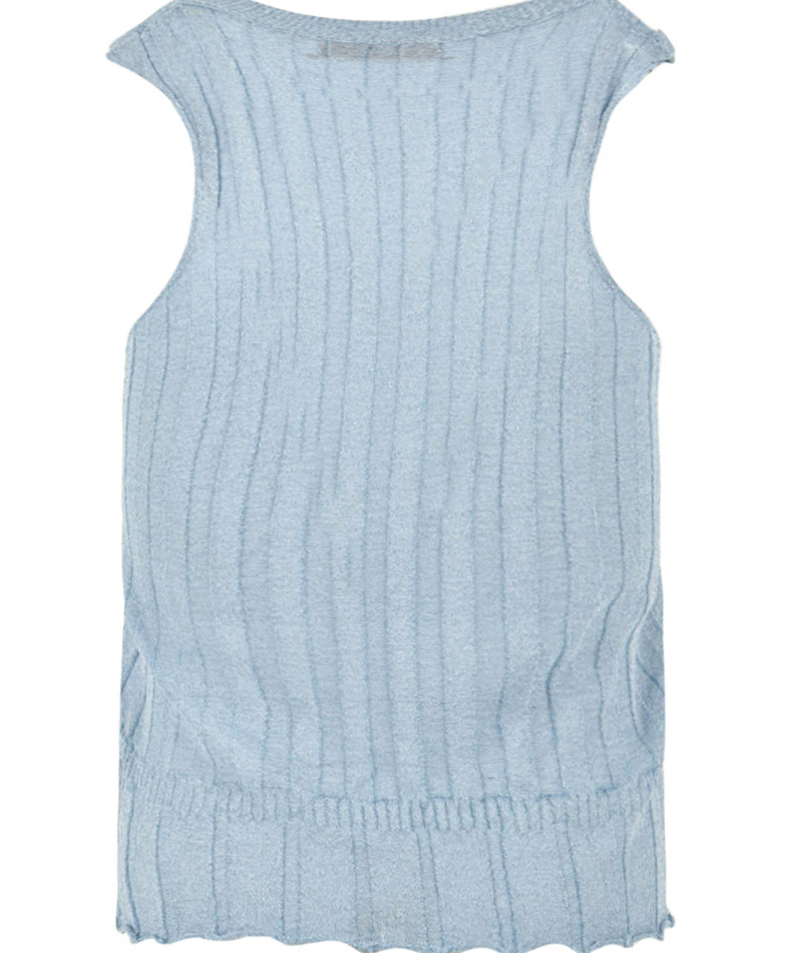 Top smanicato lurex AKEP Donna - Blue