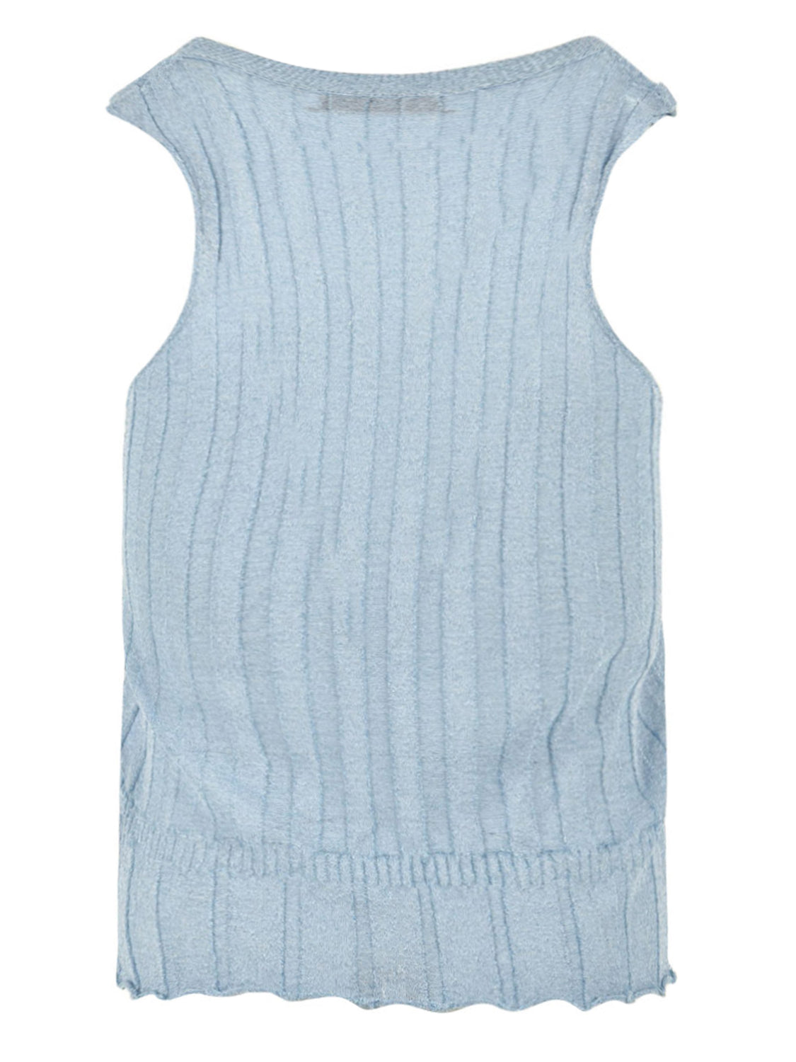 Top smanicato lurex AKEP Donna - Blue