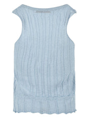 Top smanicato lurex AKEP Donna - Blue