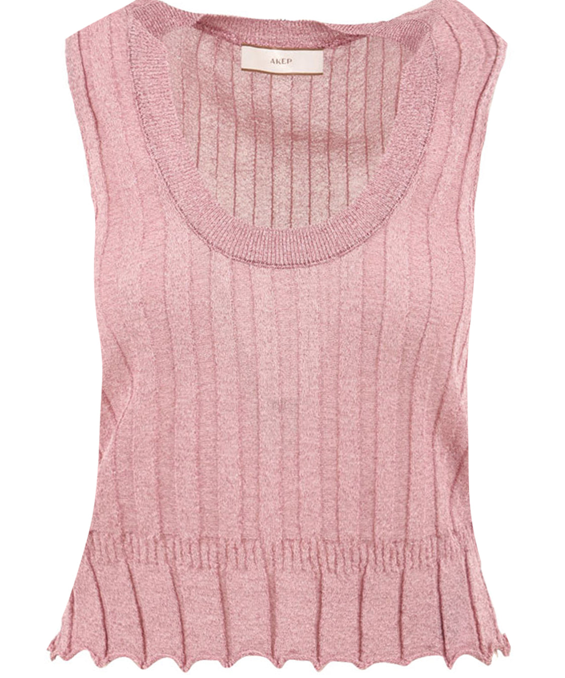 Top smanicato lurex AKEP Donna - Rosa