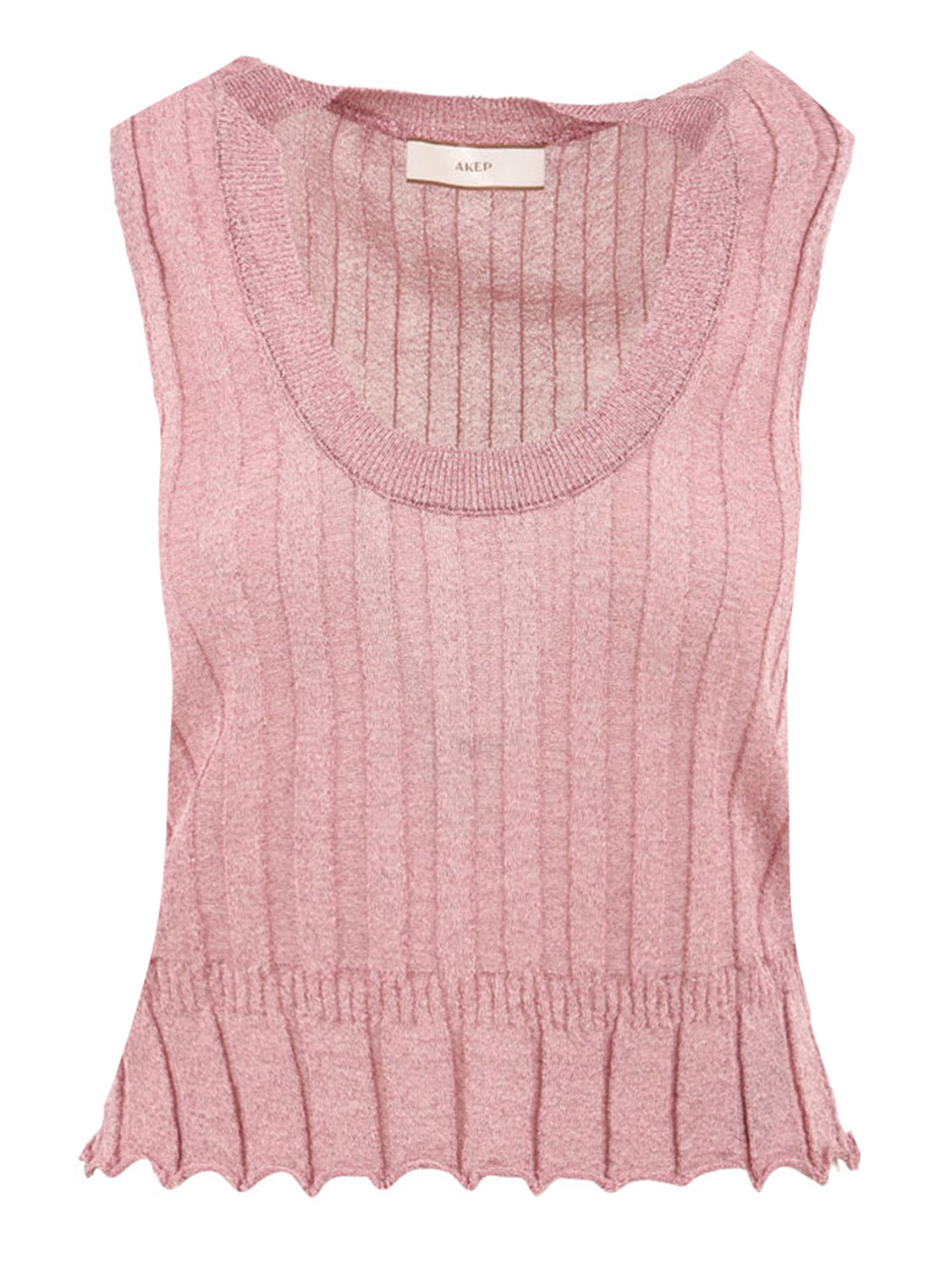 Top smanicato lurex AKEP Donna - Rosa