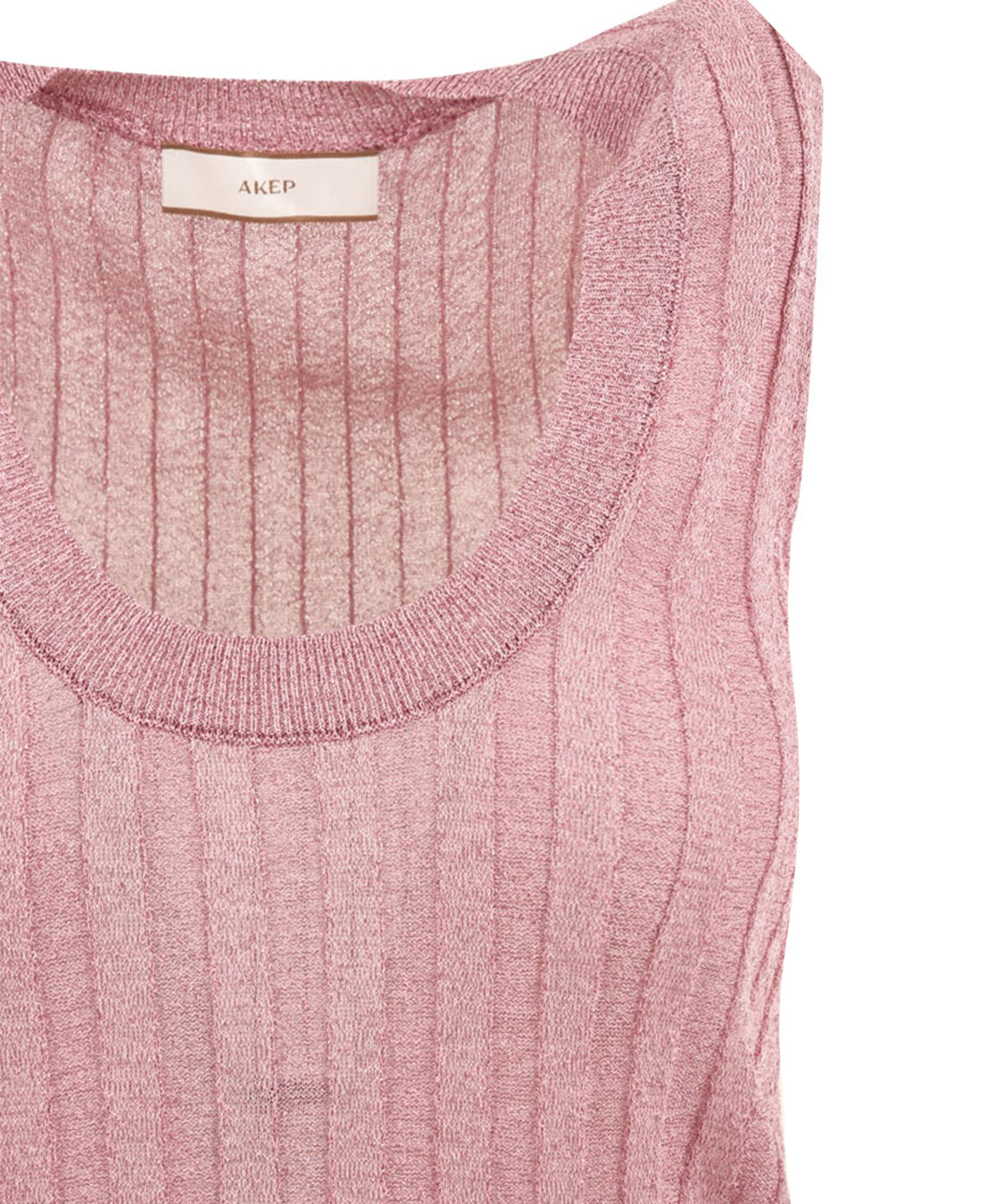 Top smanicato lurex AKEP Donna - Rosa
