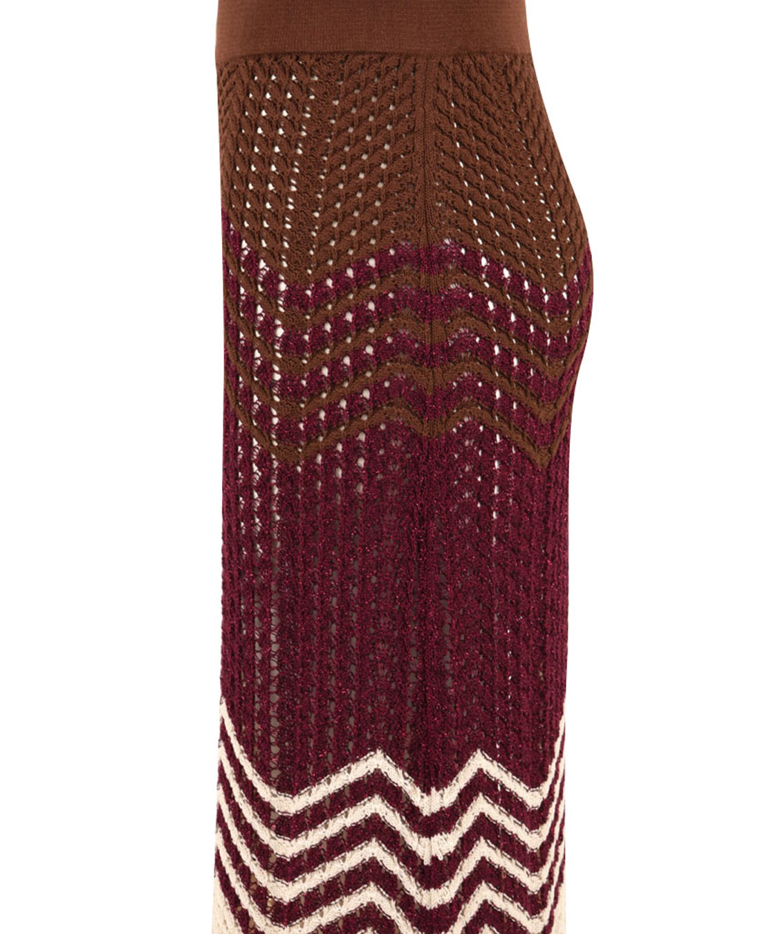 Gonna lunga chevron AKEP Donna - Rosso