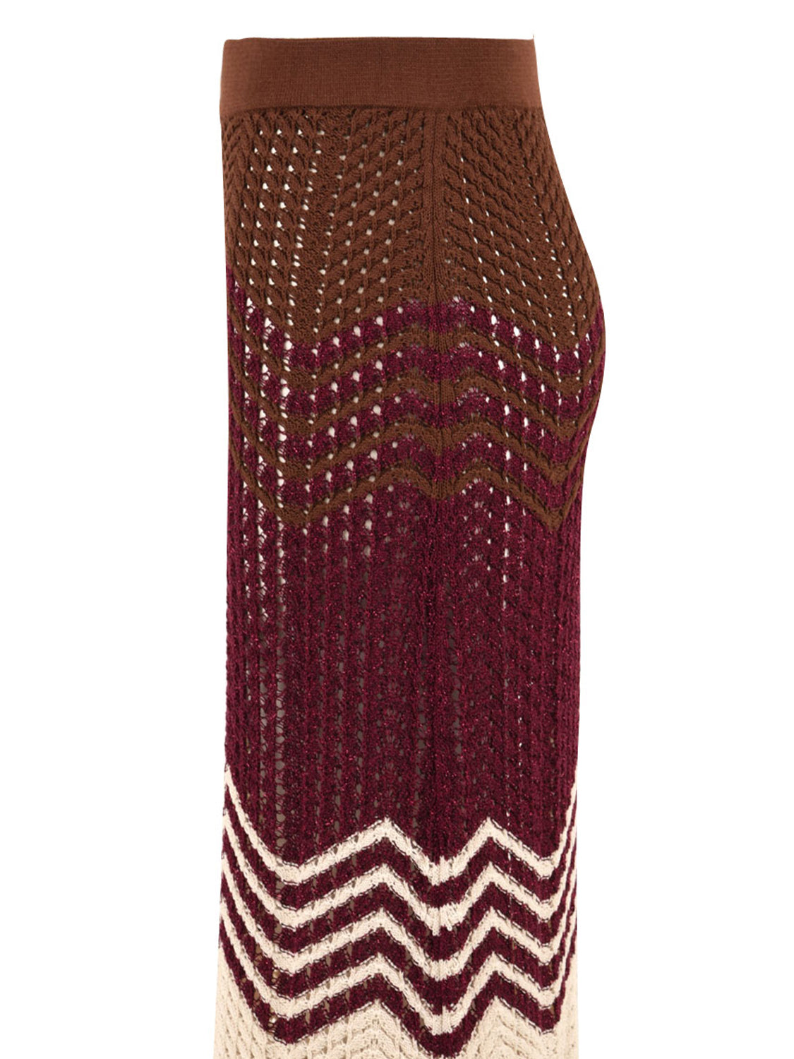 Gonna lunga chevron AKEP Donna - Rosso