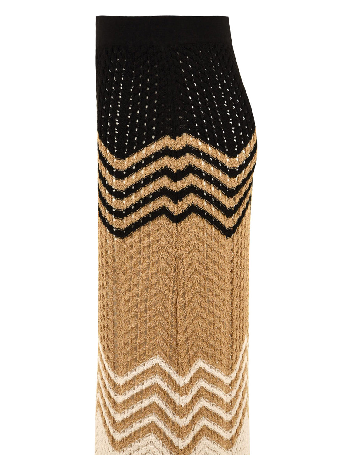 Gonna lunga chevron AKEP Donna - Naturale